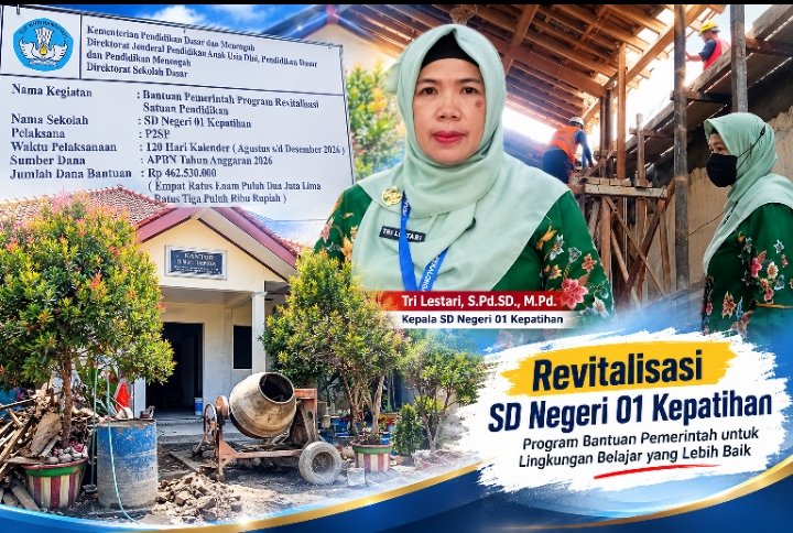 Revitalisasi SD Negeri 01 Kepatihan Wiradesa: Swakelola Rp462,53 Juta, Sekolah Berbenah demi Kenyamanan Siswa