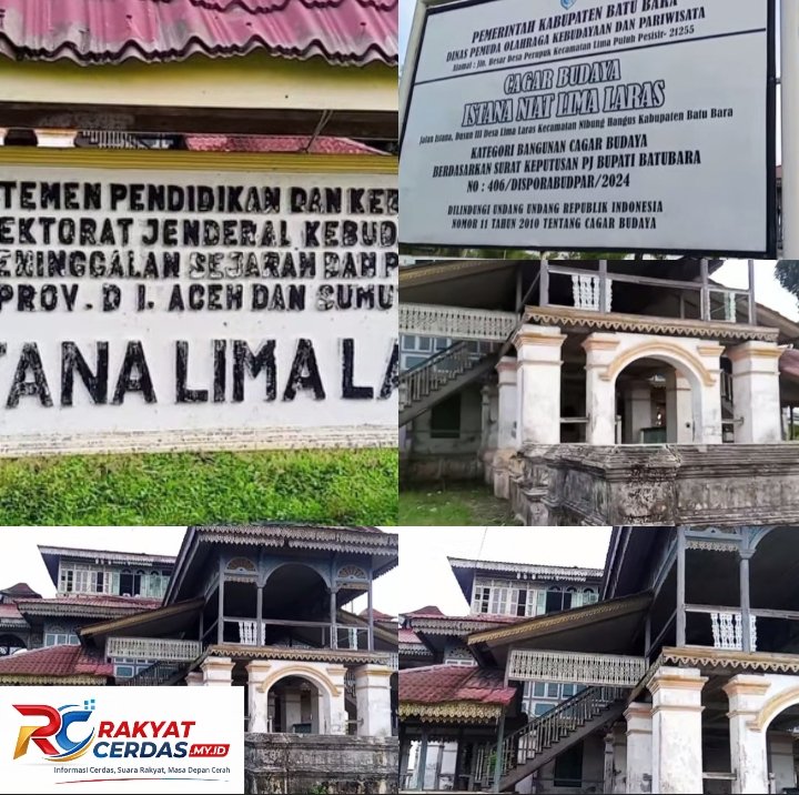Cagar Budaya Terabaikan, Istana Lima Laras di Batu Bara Memprihatinkan