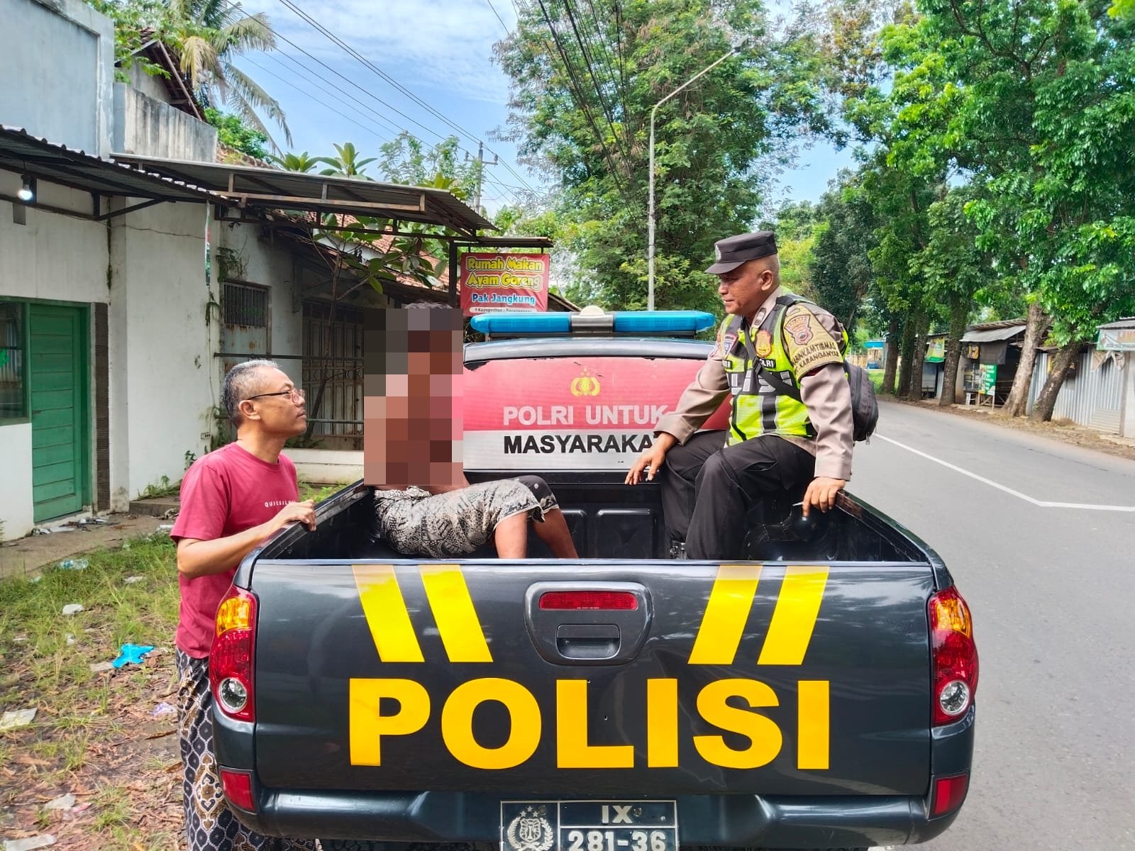 Polsek Karanganyar Kembali Amankan ODGJ yang Resahkan Warga, Penanganan Dikoordinasikan dengan Dinsos