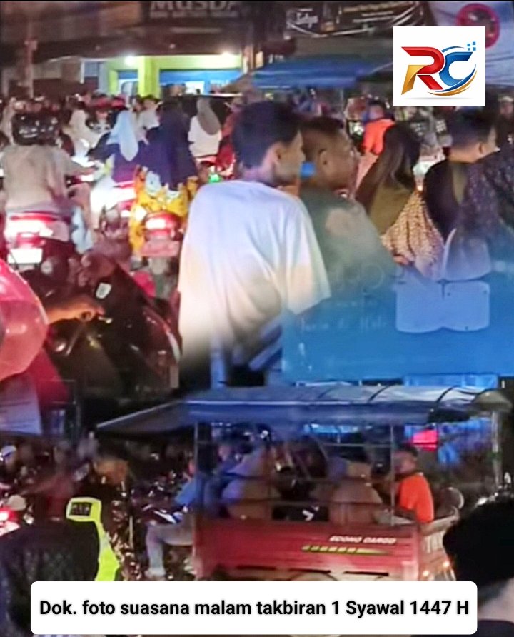 Malam Takbiran 1 Syawal 1447 H, Takbir Keliling Picu Kemacetan di Kedungwuni