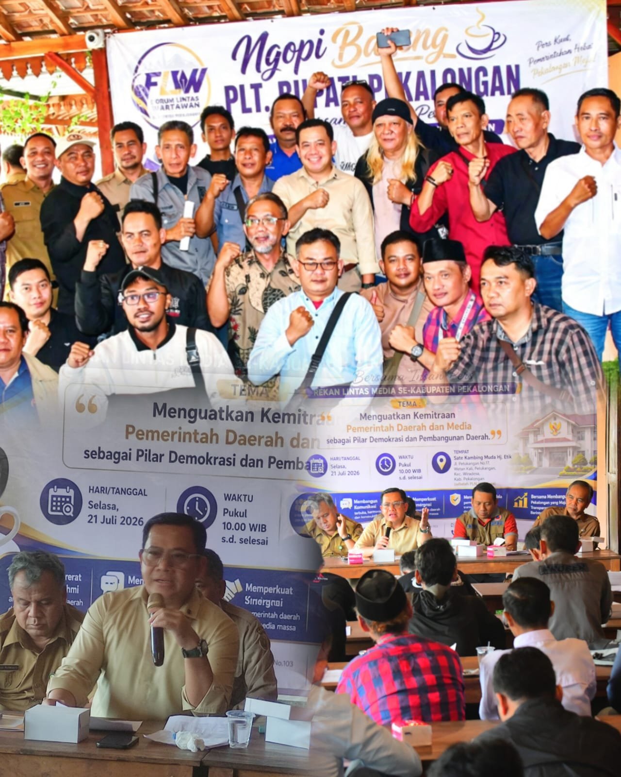Plt. Bupati Pekalongan Ajak Insan Pers Perangi Disinformasi, Siapkan BPJS Ketenagakerjaan bagi Wartawan Terverifikasi