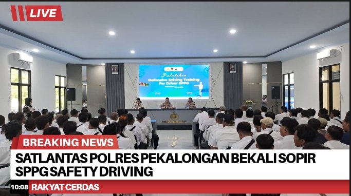 Satlantas Polres Pekalongan Bekali Sopir SPPG Safety Driving