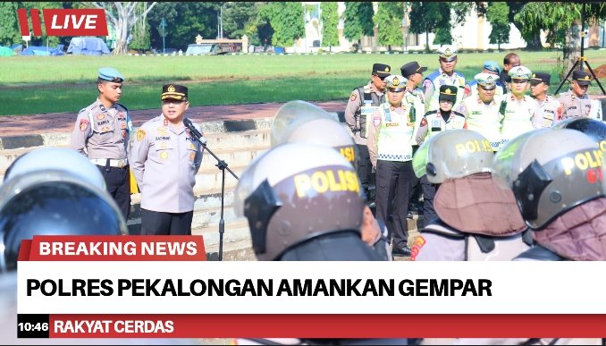 Polres Pekalongan Siaga Penuh Kawal Aksi GEMPAR, Kapolres Tekankan Pengamanan Humanis dan Anti Arogan