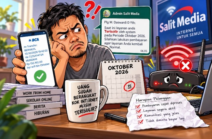 Uang Sudah Ditransfer, Internet Masih Terisolir: Jangan-Jangan Pembayaran Pelanggan Belum Dikenali Alam Gaib?