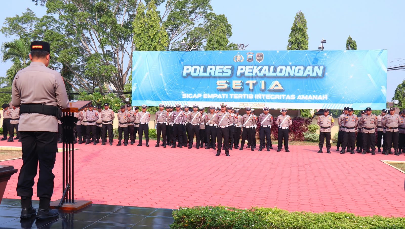 Polres Pekalongan Gelar Upacara HAORNAS ke-43, Dorong Masyarakat Aktif dan Bugar
