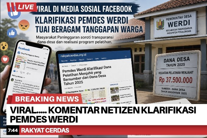 Klarifikasi Pemdes Werdi Viral di Facebook, Warga Paninggaran Ramai Soroti Transparansi dan Realisasi Program