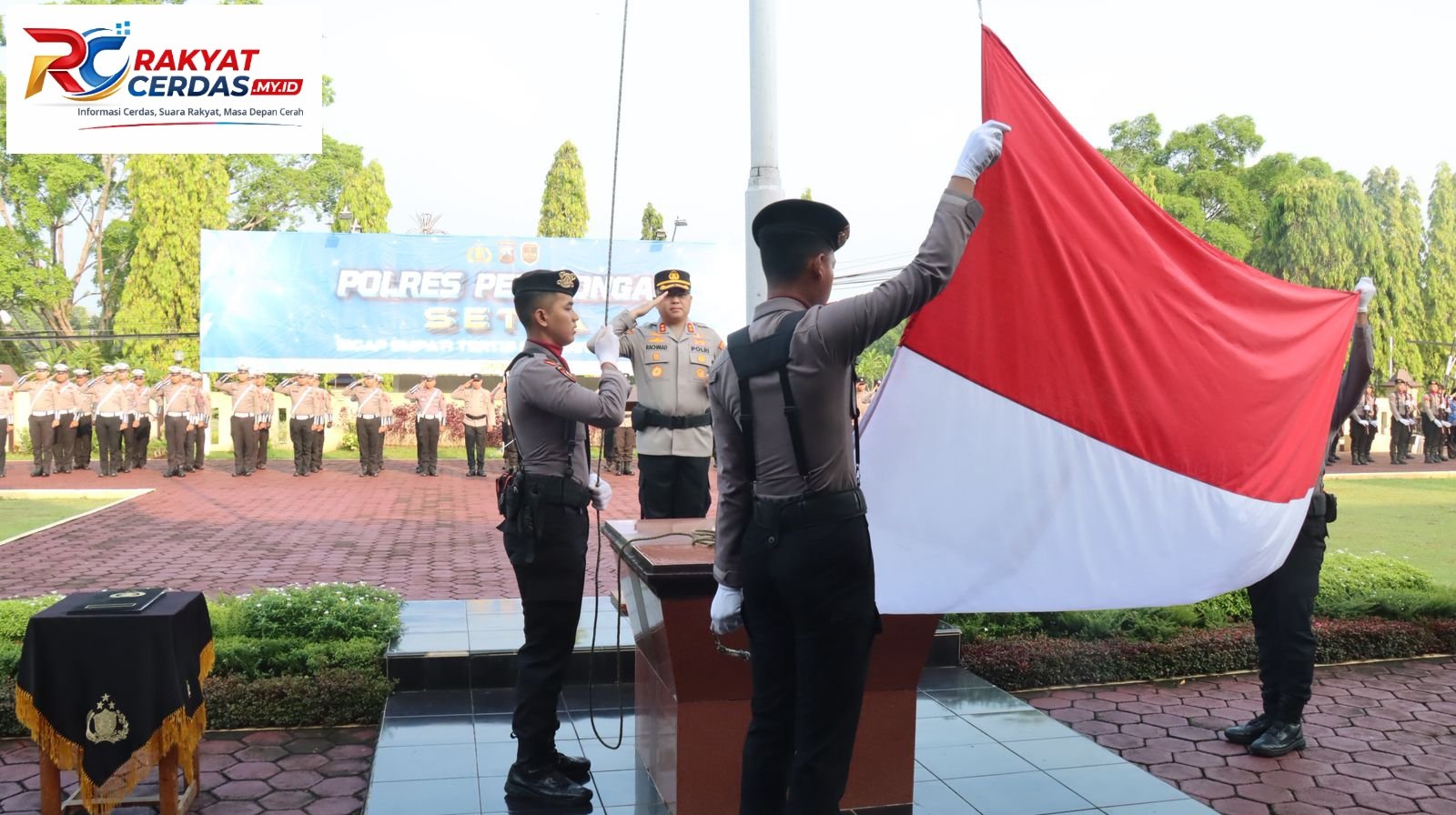 Upacara Hari Kesadaran Nasional di Mapolres Pekalongan Berlangsung Khidmat, Kapolres Tekankan Disiplin dan Profesionalisme