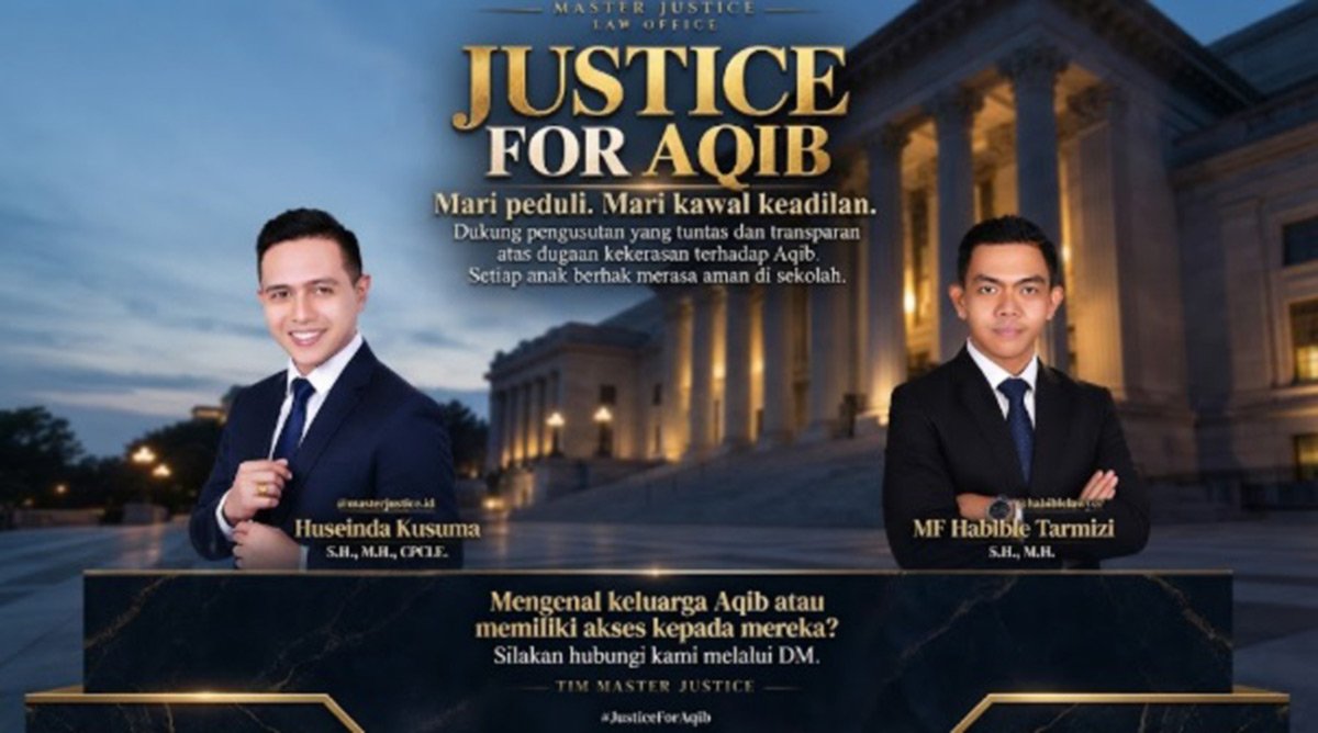 Kematian Aqib Harus Diungkap Terang, Master Justice Siap Kawal Proses Hukum hingga Tuntas