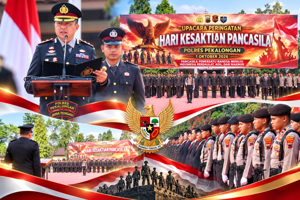 Polres Pekalongan Gelar Upacara Hari Kesaktian Pancasila 2026