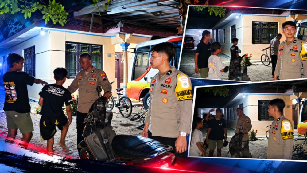 Polsek Bojong Bubarkan Balap Sepeda BMX Liar di Jalan Rejosari, Pelajar SMP Diberi Pembinaan