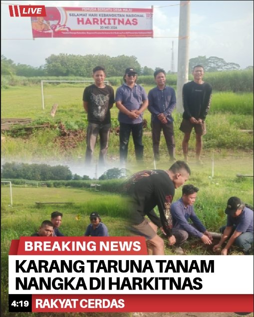 Karang Taruna Kebonagung Tanam Ratusan Pohon Nangka di Harkitnas