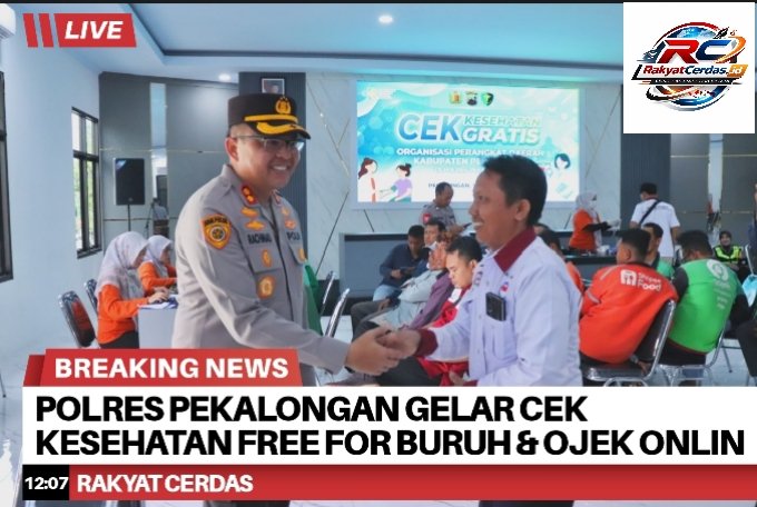 May Day 2026, Polres Pekalongan Gelar Cek Kesehatan Gratis untuk Buruh dan Ojek Online