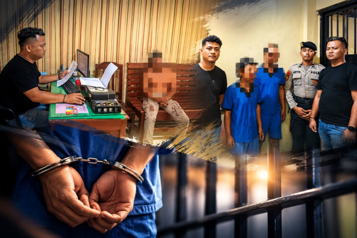Apes, Niat Curi Motor 2 Pria di Pekalongan Berakhir Celaka dan Diamankan Warga