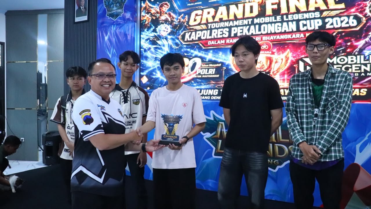 GRAND FINAL MOBILE LEGENDS KAPOLRES PEKALONGAN CUP 2026 BERLANGSUNG MERIAH, RAJA GLOBAL KELUAR SEBAGAI JUARA