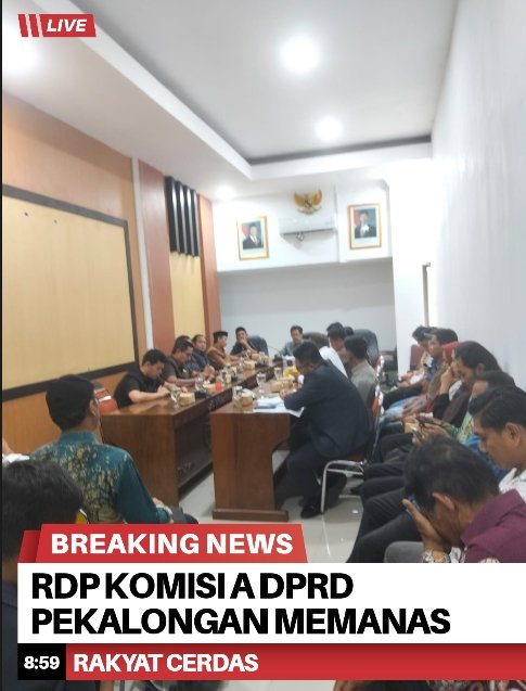RDP Komisi A DPRD Pekalongan Memanas, Utusan BNI Diusir, Camat Paninggaran Nyaris Dikeluarkan